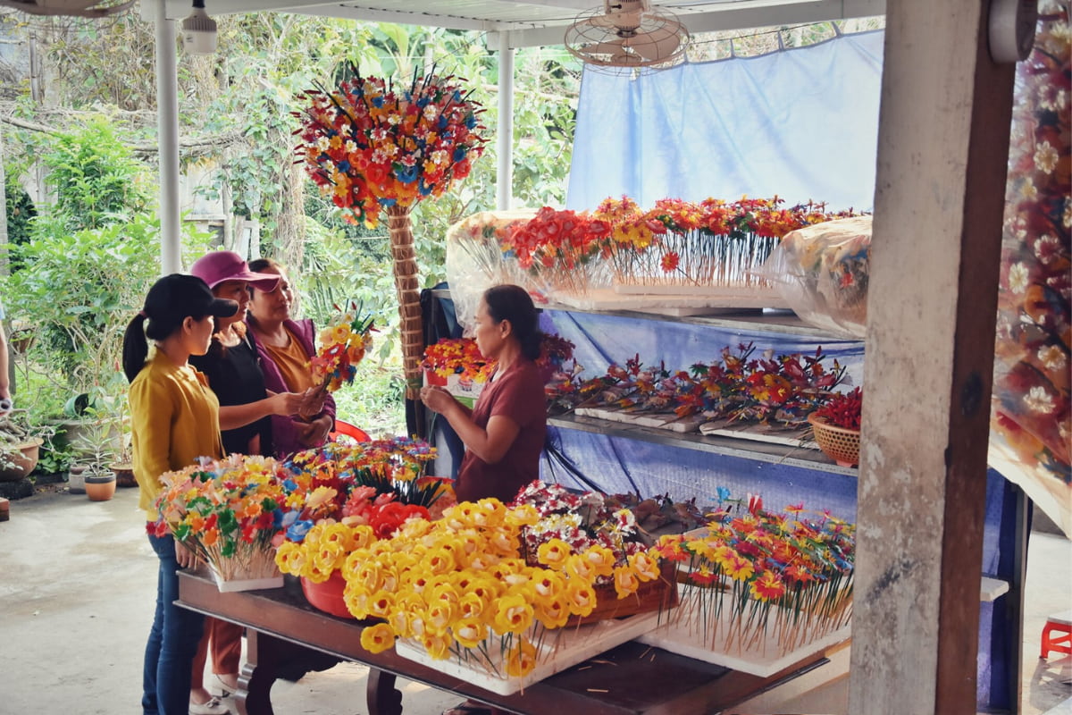 Le village de fleurs en papier de Thanh Tien