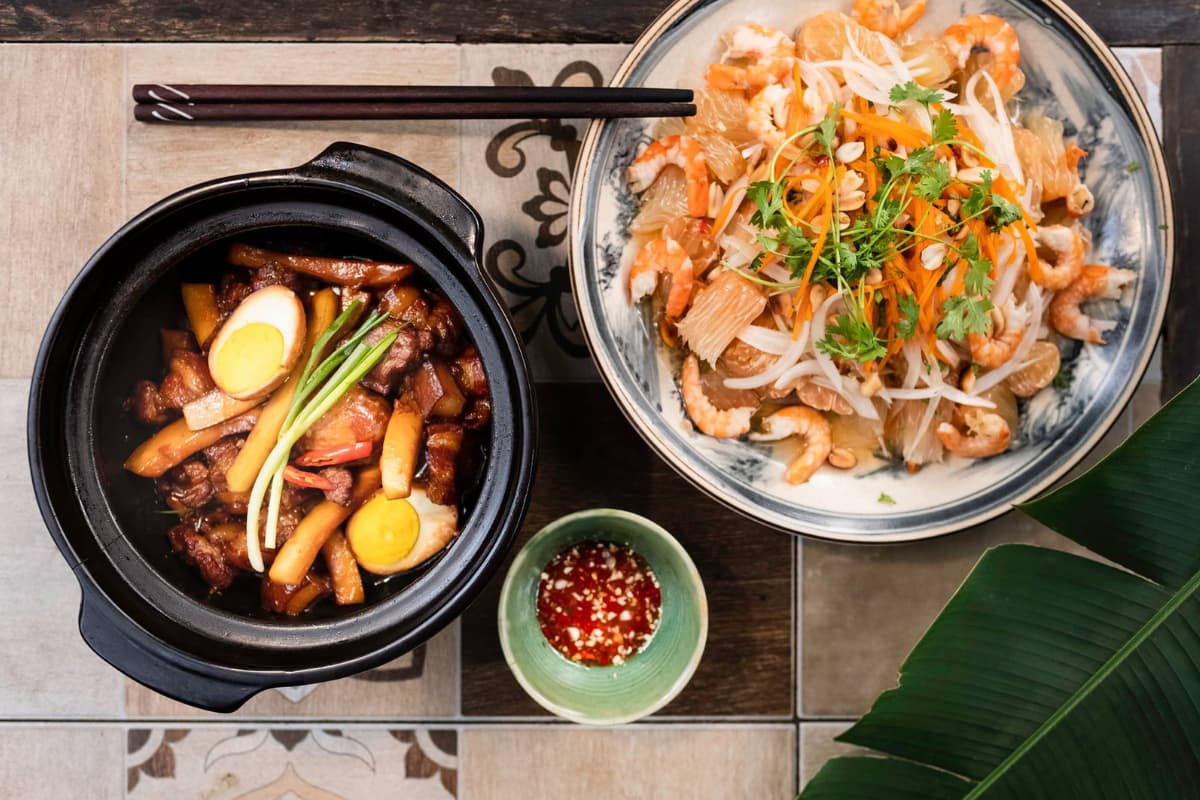 dîner dans la cuisine vietnamienne