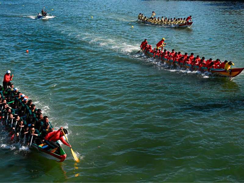 Festival boat racing in Phan Thiet